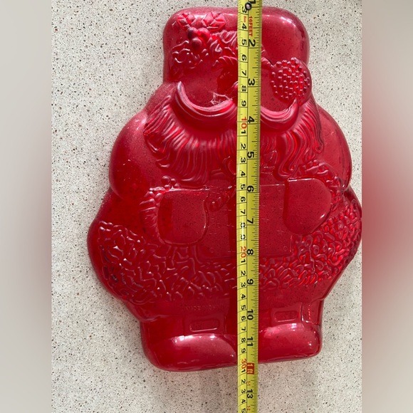 Retro hard plastic Santa party tray PLUS house cookie cutter - Picture 5 of 8